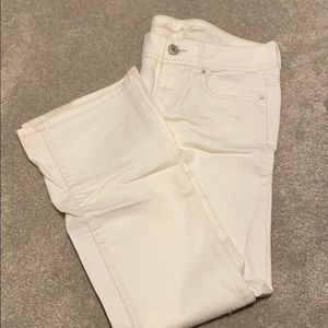 American Eagle Boot cut white jeans